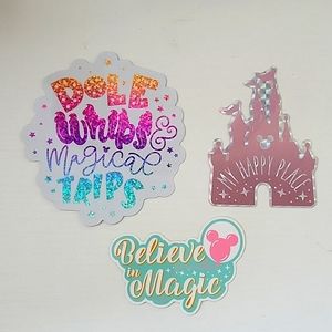 NEW Disney park themed stickers - Set of 3